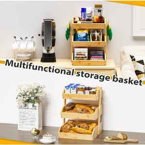 Cucina cesto di <span class=keywords><strong>frutta</strong></span> di bambù bancone cucina 3 strati scatola di conservazione della <span class=keywords><strong>frutta</strong></span> grande porta <span class=keywords><strong>frutta</strong></span> con 2 ganci a banana - Product Image 5