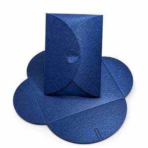 Enveloppes en papier nacré de luxe personnalisées avec fermoir en forme de cœur pour invitations de mariage, cartes-cadeaux et cadeaux de fête - Product Image 2