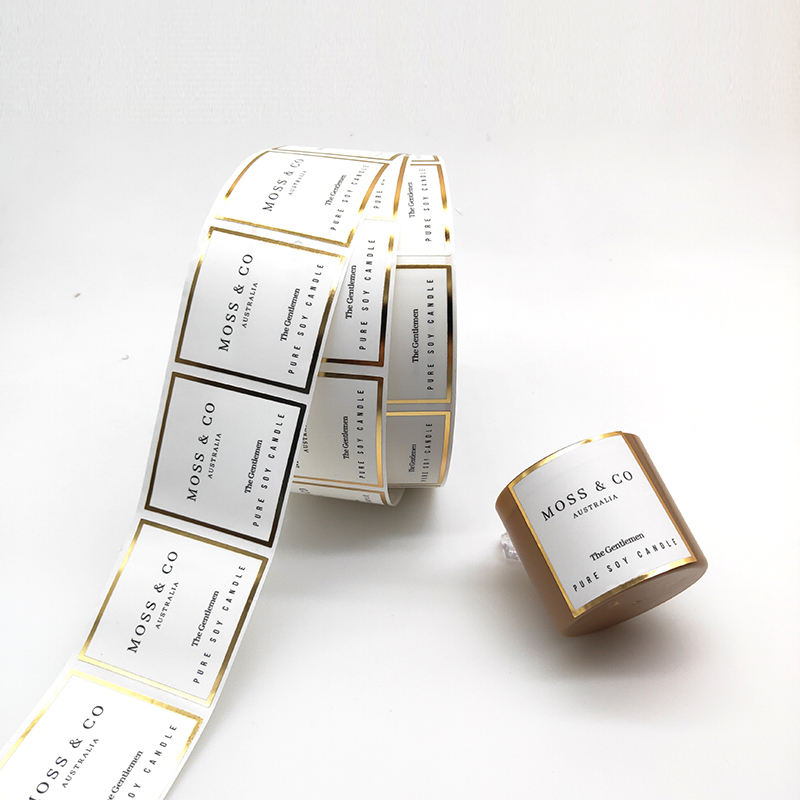 Etichetta in lamina d'oro