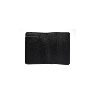 Porta pasaportes de PU con textura cruzada, porta billetes de avión con estampado dorado, porta documentos antirrobo RFID, funda para tarjetas - Product Image 3