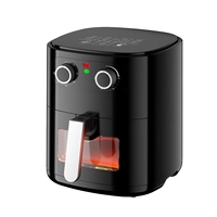 Friteuse à air électrique numérique sans huile, moderne, carrée, avec écran LCD, 6L, en plastique, pour usage domestique (vente en gros)