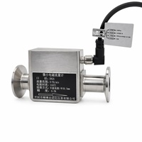 Débitmètre numérique à électrodes DN25 1 pouce 316L, débitmètre électromagnétique micro-magnétique pour eau, eaux usées et liquides