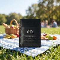 Pochette personnalisée YAEPACK en BOPP/VMPET/PE Mylar à trois soudures latérales, étanche à l'humidité, pour aliments pour bébés, café, avec bec verseur, logo et rabat, emballage instantané