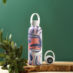 Frascos de vacío personalizados inteligentes Botella de agua térmica Botella de bebida aislada al vacío de doble pared de acero inoxidable - Product Image 1