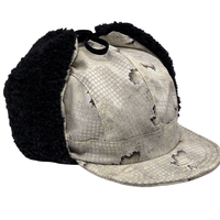 Gorro de felpa de aviador de caza y pesca impermeable de nailon cálido para invierno para hombres y mujeres con orejeras de piel para fiestas deportivas al aire libre