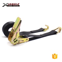 Harga Pabrik Tali Pengikat Kargo 1 inci 25mm X 6m dengan Pengait J, Tali Pengikat Ratchet Mini