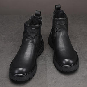 รองเท้าบูทหนังผู้ชายแบบพรีเมียม สไตล์เดสเซิร์ต แบบผูกเชือก รองเท้าลำลองข้อสั้น รองเท้าธุรกิจแบบสมาร์ท - Product Image 4