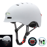 Forefair-casque de vélo moulant à LED, lumière Rechargeable à l'intérieur, casque de skate, de vélo de montagne et de route, pour scooter, nouveau