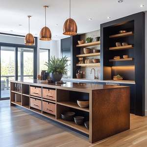 Cuisine moderne italienne de luxe, armoires de cuisine personnalisées, rénovation complète de la maison avec des îlots de meubles, armoires de cuisine fabriquées en Chine - Product Image 6