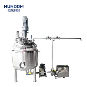HUND Vacuum Mixing Tank With Rotary Lobe Pump With High Shear Mixer For Milk Cream Milk Shake
