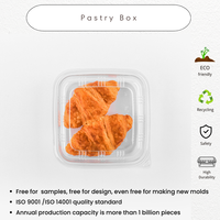 Fabricant de conteneurs d'emballage jetables transparents pour aliments transparents personnalisés boîte en plastique cadeau de pâtisserie PETCake