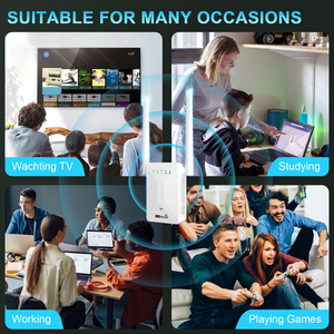 <span class=keywords><strong>Amplificateur</strong></span> <span class=keywords><strong>WiFi</strong></span> Pro, Extenseur de Réseau 300M, Répéteur, <span class=keywords><strong>Amplificateur</strong></span> de Puissance, Routeur, 2 Antennes, Maison, Bureau - Product Image 5