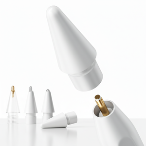 Puntas de Repuesto WK de Plástico de Punta Fina para iPad, Compatibles con Pencil 1ª/2ª Gen, USB-C, Detección de Inclinación y Rechazo de Palma - Product Image 1