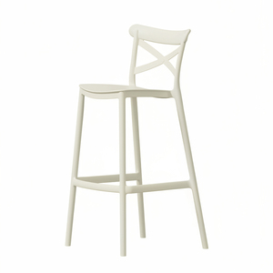 Venta Directa de Fábrica Jietuo: Sillas de Bar Modernas, <span class=keywords><strong>Taburetes</strong></span> de <span class=keywords><strong>Cocina</strong></span>, Sillas de Comedor de Plástico <span class=keywords><strong>para</strong></span> Exterior, Taburete de Bar Negro <span class=keywords><strong>con</strong></span> Respaldo Cruzado - Product Image 3