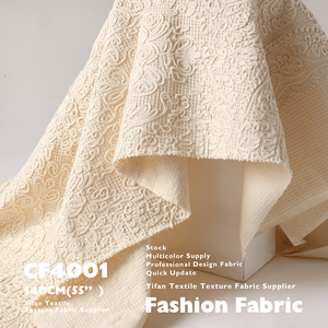 Thiết Kế Mới Vải 3D Kết Cấu Trừu Tượng Sọc Sọc Bông Sợi Tổng Hợp Thêu Vải Cho Túi Áo Khoác Mũ Khăn Trải Bàn Bộ Đồ Giường Phù Hợp Với - Product Image 2