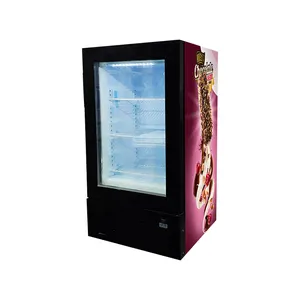 Meisda SD50 50L pegatina Vertical marca encimera comercial helado pantalla congelador para supermercado