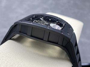 นาฬิกาข้อมือผู้ชายหรูหรา RM รุ่น 055 ตัวเรือนเซรามิก กลไกตูร์บิญอง กระจกแซฟไฟร์ สายยาง นาฬิกาธุรกิจ - Product Image 5