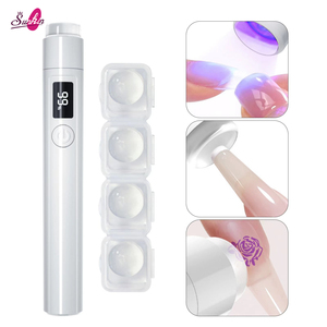 <span class=keywords><strong>Lampe</strong></span> <span class=keywords><strong>UV</strong></span> LED portable Sunkin 3W en plastique, mini, à main, avec support rotatif, multifonctionnelle, séchage à une main pour salon et domicile - Product Image 2