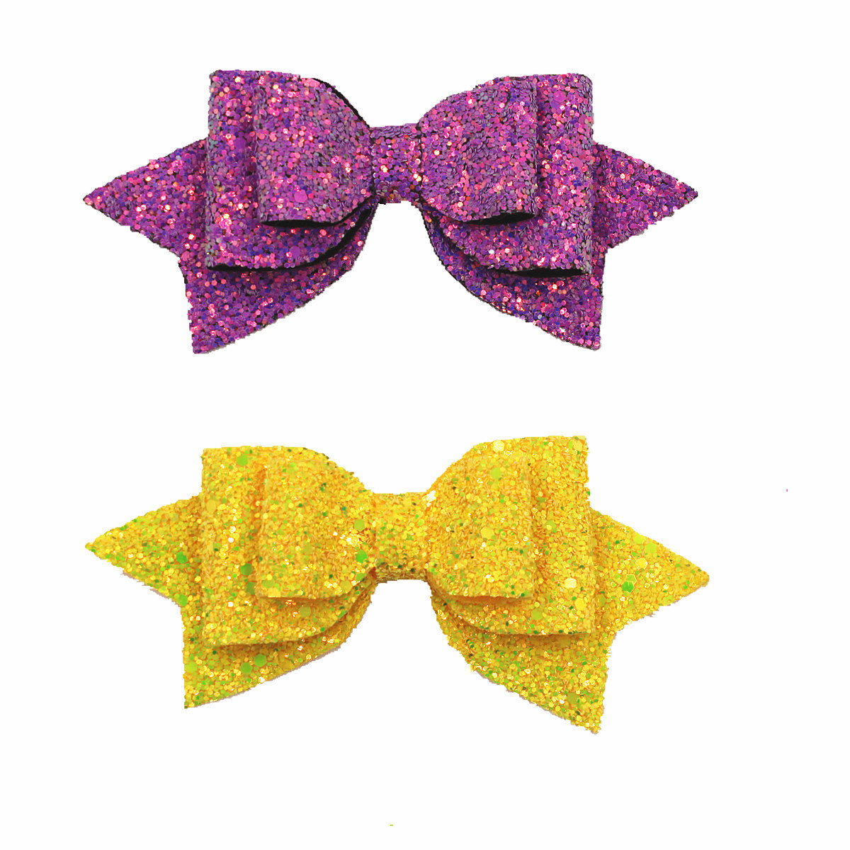 Блестящие заколки для волос для девочек 5,5 дюймов бутик бантом Аллигатор лук зажимы набор для подростков и детей в 15 видов цветов