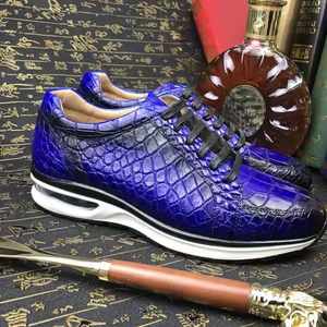 Zapatos casuales para caminar de Grado Superior 2025, zapatillas de piel de cocodrilo genuina para hombre, zapatillas para correr, zapatos de oficina personalizados de cocodrilo de lujo para hombre - Product Image 6