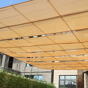 Vague tissée télescopique pare-soleil <span class=keywords><strong>filet</strong></span> extérieur pare-soleil <span class=keywords><strong>filet</strong></span> maison auvent HDPE crème solaire tissu ombre maille - Product Image 6