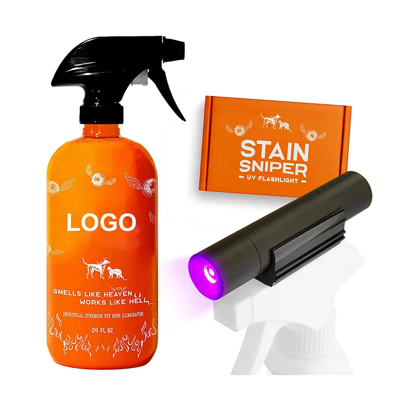 Desodorizador laranja potente, removedor de manchas de urina de tapete para gatos e cães