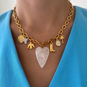 Étanche 18K Or Galvanoplastie En Acier Inoxydable Étoile Coeur DIY Pendentif <span class=keywords><strong>Bottes</strong></span> À La Mode Charme pour Collier Personnaliser Style - Product Image 1