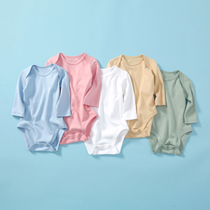 Venditore caldo <span class=keywords><strong>neonato</strong></span> primavera estate cotone biologico per bambini tuta da <span class=keywords><strong>neonato</strong></span> vestiti per bambine - Product Image 1