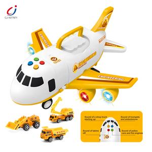 Avión de Juguete de Aleación para Modelismo, con Luz y Música, de Fricción, Deformable, Vehículo de Juguete Fundido a Presión, Estacionamiento - Product Image 2