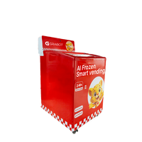 Distributeur automatique intelligent Grabot AI pour produits surgelés 114L avec surveillance à distance et options de paiement multiples pour aliments surgelés et glaces
