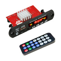 Módulo de Radio FM para Auto de 120W con Amplificador 5.0, Decodificador de MP3, WMA, WAV, 12V, Control Remoto y Altavoz