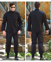 Uniforme de garde de sécurité noir fabricant de costume ACU tactique en gros