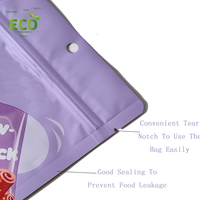 Pochette debout à fermeture éclair réutilisable de conception personnalisée écologique Emballage de collation de fruits secs de céréales mélangées Sac en mylar de 3.5g