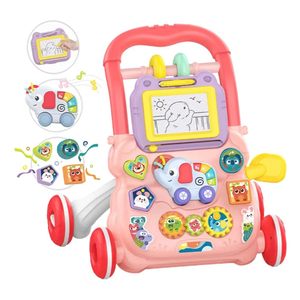 Andador <span class=keywords><strong>de</strong></span> Plástico Multifuncional Antivuelco para Bebés, Juguete <span class=keywords><strong>de</strong></span> Aprendizaje para Sentarse y Ponerse <span class=keywords><strong>de</strong></span> Pie, Diseño Plegable para el Aprendizaje <span class=keywords><strong>de</strong></span> la Marcha en Bebés - Product Image 1
