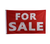 Drapeaux personnalisés avec logo et design de 3*5 pieds Drapeaux noirs et blancs à carreaux Publicité immobilière Drapeaux rectangulaires
