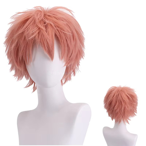 Perruque de cosplay colorée pour homme, style <span class=keywords><strong>anime</strong></span>, en fibre haute température, densité 150 %, taille moyenne, fabriquée à la machine, pour Halloween - Product Image 1