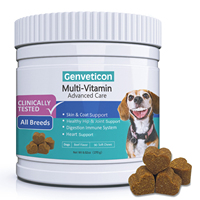 Gâteries à mâcher multivitamines pour chiens Genveticon, suppléments multi-vitamines Genveticon, multivitamines pour chiens avec glucosamine