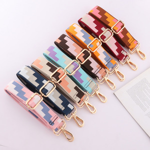 Sangle de sac à bandoulière multicolore en jacquard <span class=keywords><strong>Tetris</strong></span> de 3.8cm de large et réglable pour sac à main féminin - Product Image 3