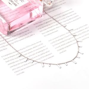 Colliers classiques plaqués or avec breloques personnalisées, chaînes de bijoux colorées en or, colliers en acier inoxydable - Product Image 4