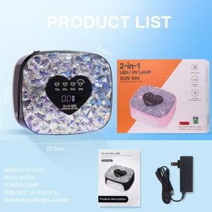 <span class=keywords><strong>Lampe</strong></span> à ongles professionnelle en plastique Sun S50 sans fil portable UV LED pour le séchage des ongles et l'utilisation en salon - Product Image 6