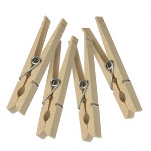 Factory Direct Sale <b>Rainbow</b> Color Wooden Clothes Pegs Eco-Friendly Durable -Stainless Steel Hook for DIY Wholesale Natural <b>Wood</b> - Product Image 4