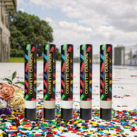 Canon à Confettis Biodégradables en Papier XPJBKC, Grand Ensemble de 5 Lanceurs de Confettis Multicolores pour Mariages, Baby Showers et Fêtes