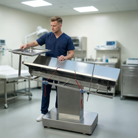 Table d'opération vétérinaire électrique WE MEDICAL, réglable, en acier inoxydable 304, réutilisable, durable et écologique pour chiens