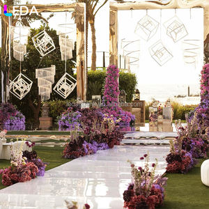 LEDA New Wedding Props Stainless Steel Mirror square Background Decoration for wedding party - Product Image 4