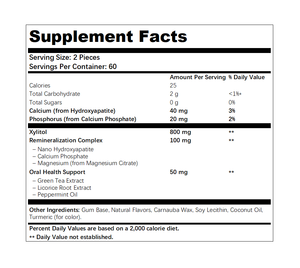 OEM Dental Health <span class=keywords><strong>Gum</strong></span> dengan Hidroksiapatit & Xylitol - Mendukung Remineralisasi Gigi Alami & Pertahanan Gigi dari Gigi Berlubang - Product Image 5