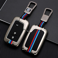Nouvel Étui Coque de Clé de Voiture en Alliage de Zinc pour Clé Auto BYD 3 Boutons