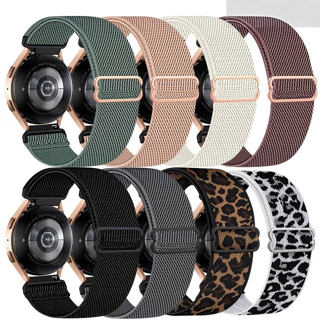 Universal Elastic Adjustable Sport Nylon Watch Band for Huawei GT6, Garmin, Samsung , Quick-Release 18/20/22mm Breathable Strap