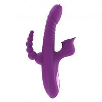 Intelligentes Heiz- und Saugfunktion-Teleskop-Oszillations-Analsexspielzeug für Frauen; Klitoris-Leck-Dildo mit Dual-Vibration KRS-080 für Erwachsene