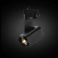 Projecteur sur rail LED COB 30W intelligent et orientable en aluminium moderne, anti-éblouissement, pour éclairage de musées, galeries et expositions