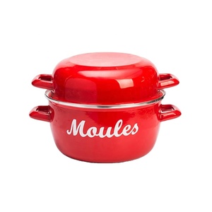 Olla esmaltada para <span class=keywords><strong>mejillones</strong></span>, olla grande esmaltada para platos de mariscos, olla para cocinar mariscos, fábrica de utensilios de cocina esmaltados - Product Image 5